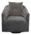 Fairfield Chair Co. Coco Grande Modern Gray Swivel Lounge Chair For Sale
