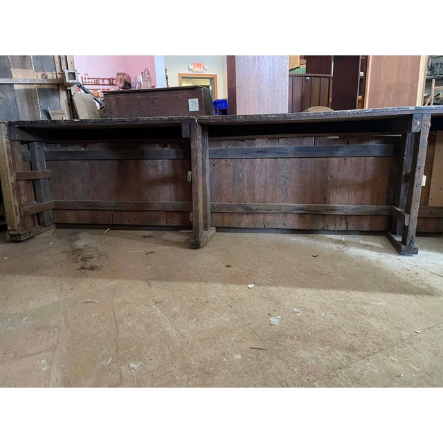Mid 19th Century Antique Pine Eastern Shore Store Counter For Sale - Image 12 of 18