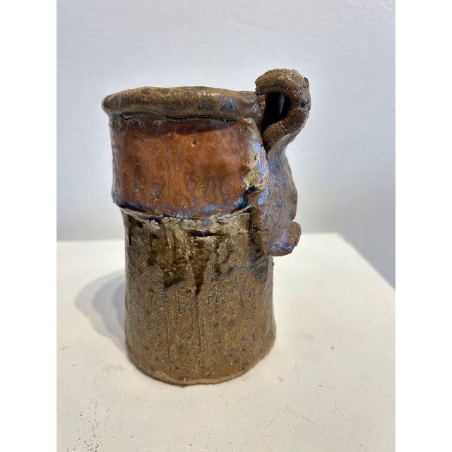 Mid Century Modern Brutalist Vase For Sale - Image 4 of 8
