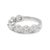 Platinum 2.63ctw Round Lab Grown Diamond Shared Prong Half Eternity Band Ring, Size 8 For Sale - Image 4 of 10