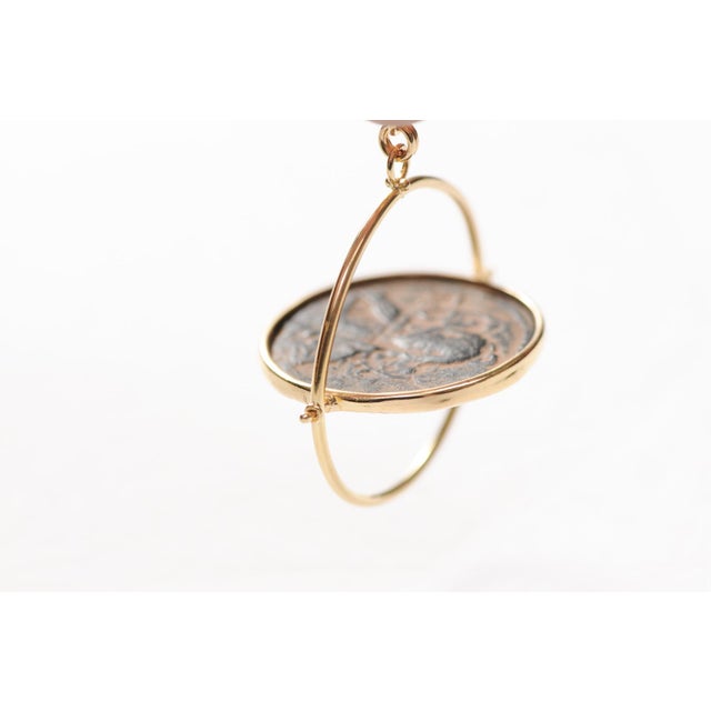 Byzantine [Coin] Pendant W/ 18k Gold Trim For Sale - Image 9 of 12