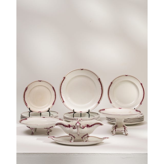 1900 - 1909 France White Porcelain Dinnerware Set For Sale - Image 13 of 18