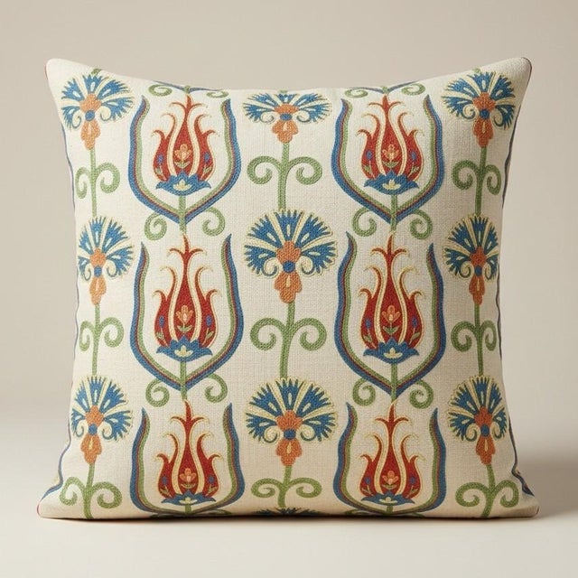 New Hand-Embroidered 100% Silk Cushion Cover – Authentic Uzbek Textile Art Elevate your home décor with this exquisite...