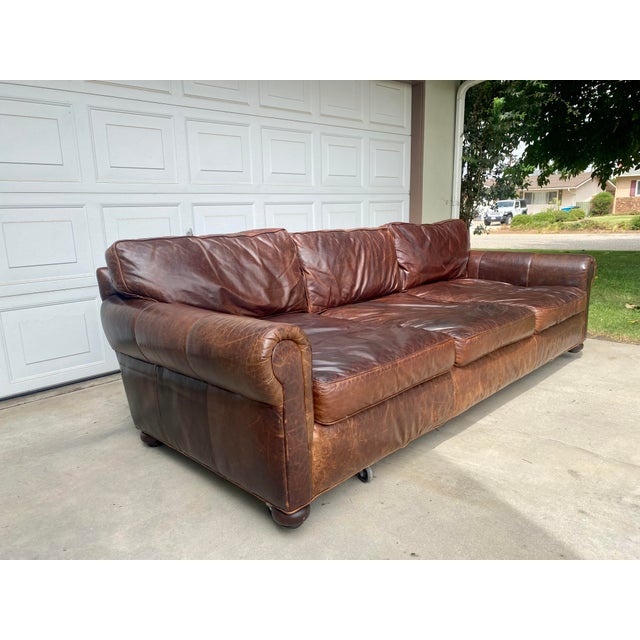 restoration hardware leather couches