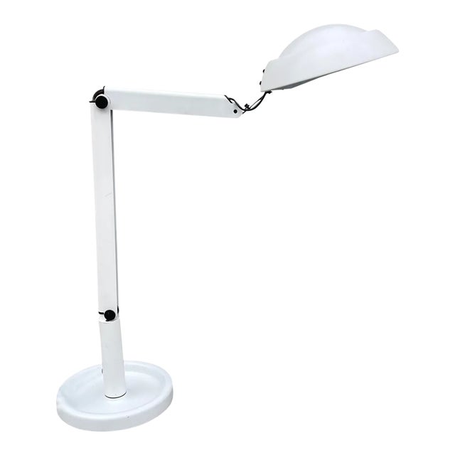 White Architect's Desk Lamp by Jørgen Gammelgaard for Pandul, 1990s For Sale