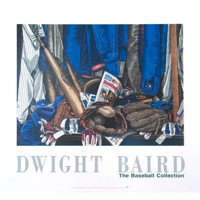 Expressionism 1994 Dwight Baird 'The Right Stuff' Outsider Art Blue,Gray Canada Offset Lithograph For Sale - Image 3 of 3