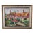 Vintage English Cotswolds Cottage Impressionist Painting Framed For Sale
