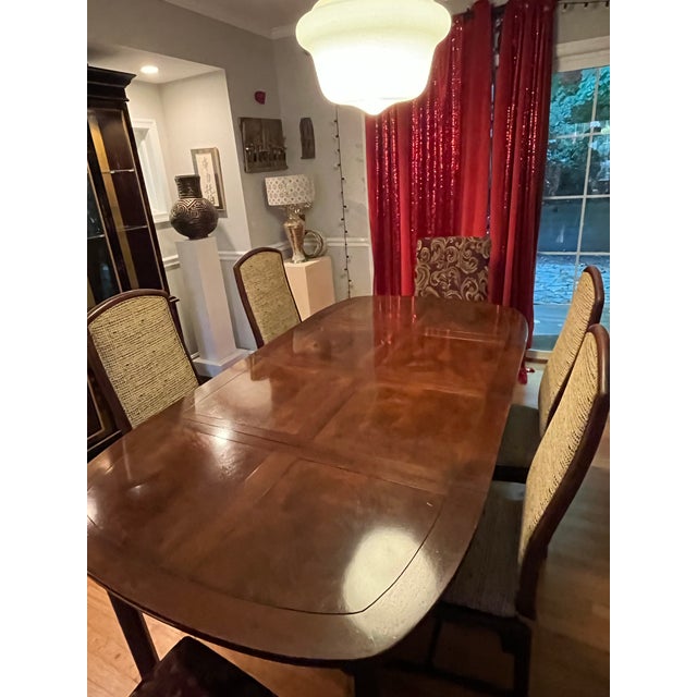 Wood Vintage Henredon 88l #10 Extendable Dining Table For Sale - Image 7 of 12