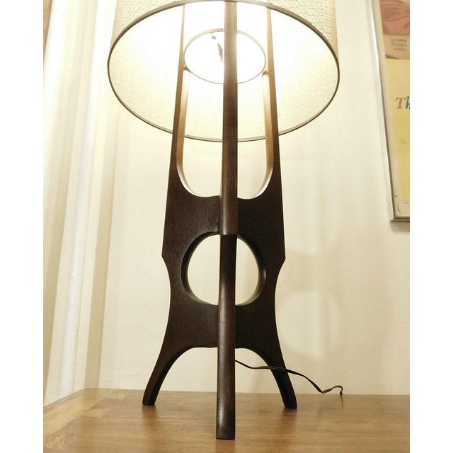 Modeline Mid Century Modern Walnut Atomic Desk Table Lamp ...