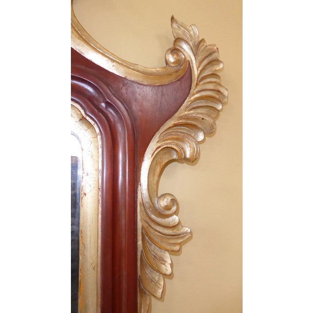 Vintage Tall Solid Wood Luxury Wall Mirror by Harrison Gil Christopher Guy For Sale - Image 10 of 11