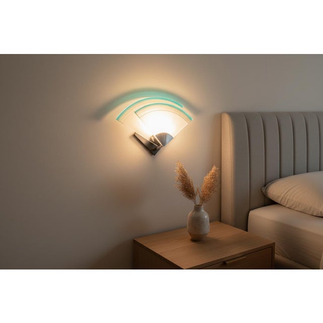 Vintage Wall Lamp in Murano Glass from Leucos, 1970s For Sale - Image 3 of 9