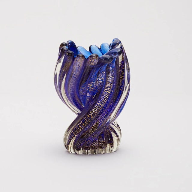 1950s Ritorto Vase with Gold Leaf by Archimede Seguso, 1955 For Sale - Image 5 of 13