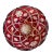 Boho Chic Antique Ruby Cut to Clear Glass Bowl For Sale - Image 3 of 5