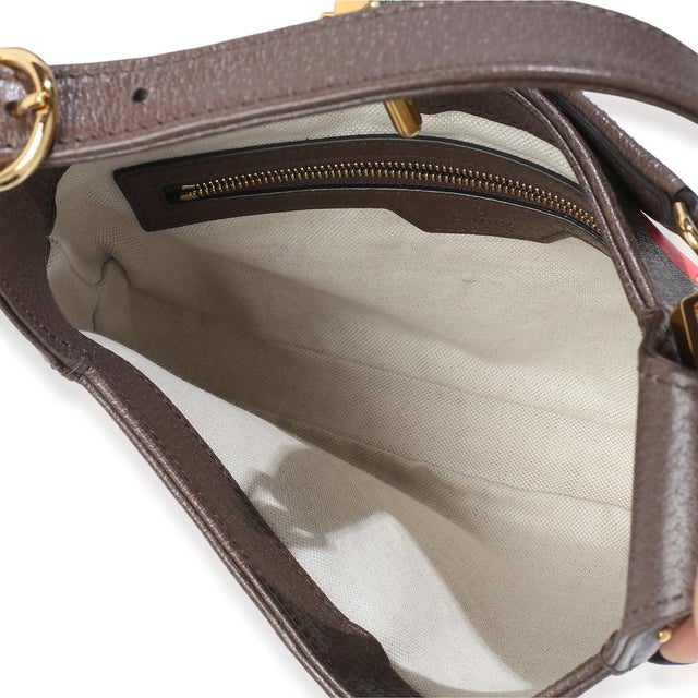 Beige GG Supreme Monogram Canvas Web Geometric Studded Small Jackie 1961 H For Sale - Image 9 of 9