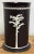 Wedgwood Vintage Fesco Resin Black Wedgewood Style Waste Basket and Matching Tissue Box Holder For Sale - Image 4 of 11