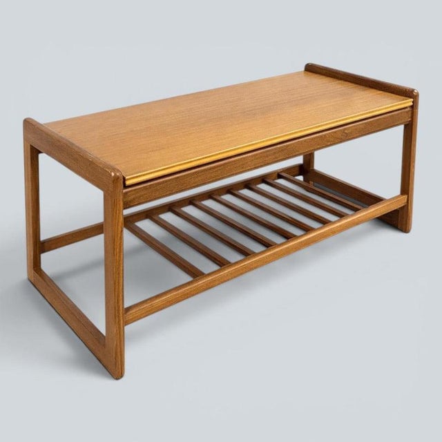 Mid-Century Modern Teak Coffee Table with Magazine Rack, 1960s For Sale - Image 9 of 9