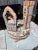 1980s Gianni Lorenzon Italian Porcelain Figural Lamp & Designer Shade For Sale - Image 6 of 14