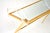 Metal Vintage Italian Acrylic Glass and Gilt Console Table, 1970s For Sale - Image 7 of 11