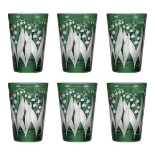 ARTEL Lily of the Valley Tumbler in Sage, Set of 6 For Sale