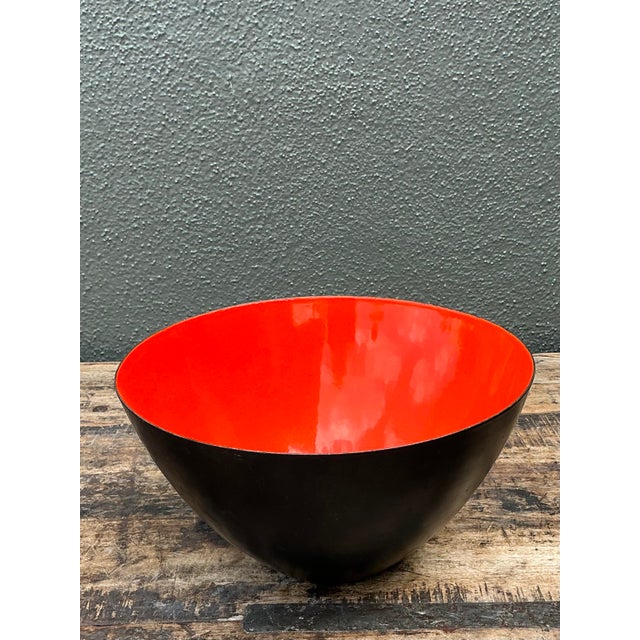 Vintage MCM Enamel Bowl For Sale - Image 9 of 12
