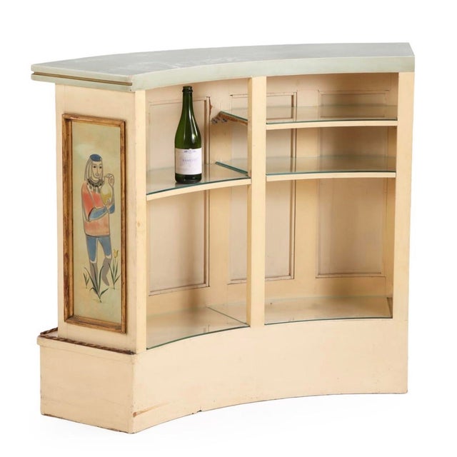 Mid 20th Century Italian Cocktail Bar Cabinet With Stools For Sale - Image 4 of 7