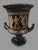Black Vintage Porcelain Double Handled Vase Decorated W Grecian Figures For Sale - Image 8 of 12
