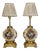 Renaissance Revival Italian Majolica Table Lamps, 1890, Set of 2 For Sale