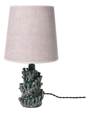 Belize Green Marbled Lamp by Barracuda Interiors