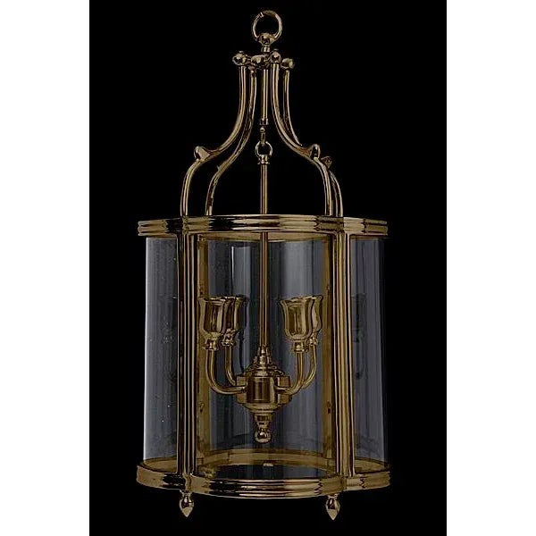 Contemporary Quatrefoil Lantern in Patinated Finish For Sale - Image 3 of 3