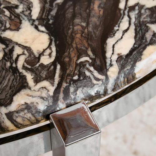 Coffee Table with Stone Top, 1970s For Sale - Image 4 of 12