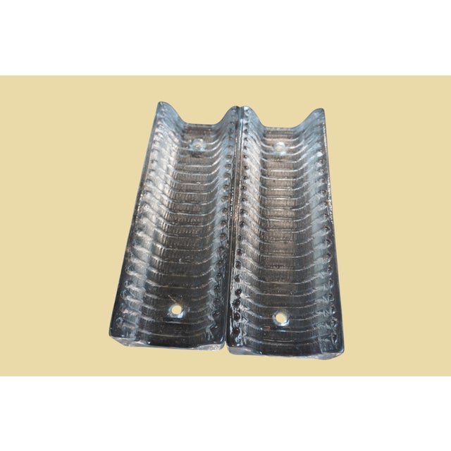 Glass & Brass Model 8971 Wall Lights, Set of 2 For Sale - Image 4 of 9