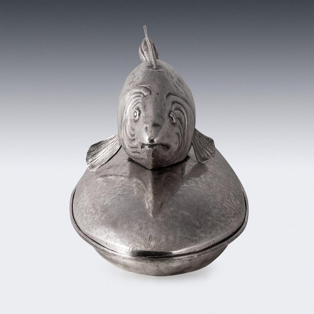 Vintage Italian Silver Plated Serving Platter by Franco Lapini, 1970 For Sale - Image 6 of 16