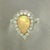 Traditional Natural Opal Diamond Ring 6.25 14k W Gold 2.35 TCW Certified For Sale - Image 3 of 11