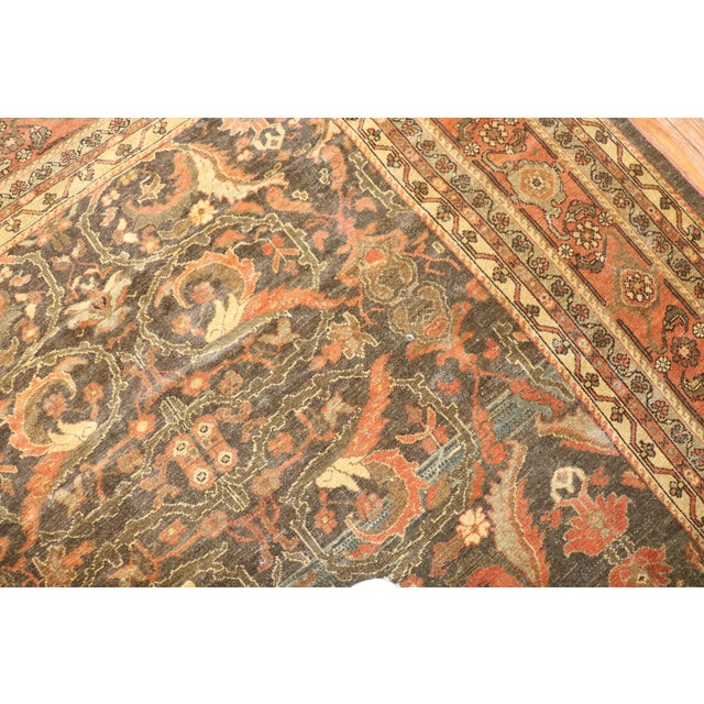 Orange Antique Persian Malayer Rug - 4'2" x 13'4" For Sale - Image 8 of 18