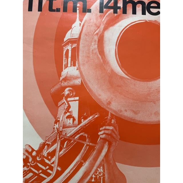 Orange Oude Stijl Jazz Festival Breda, Vintage Poster,printed in Netherlands For Sale - Image 8 of 11