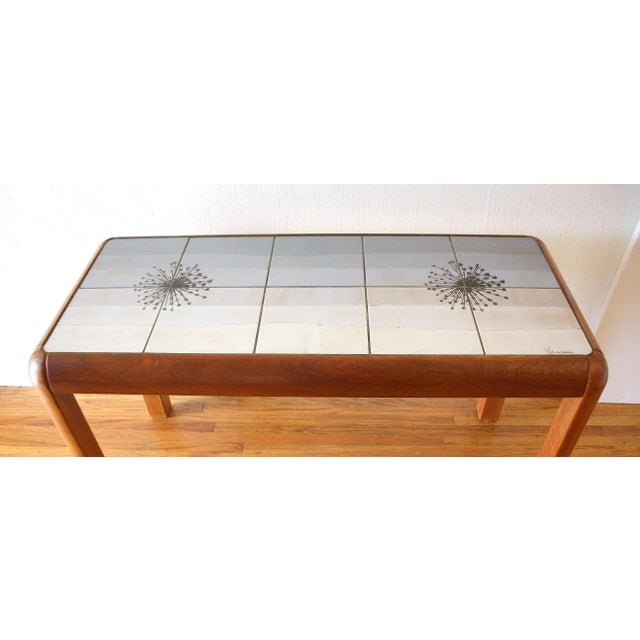 Mid Century Modern Danish Teak Console Table by Poul H. Poulsen For Sale - Image 4 of 6