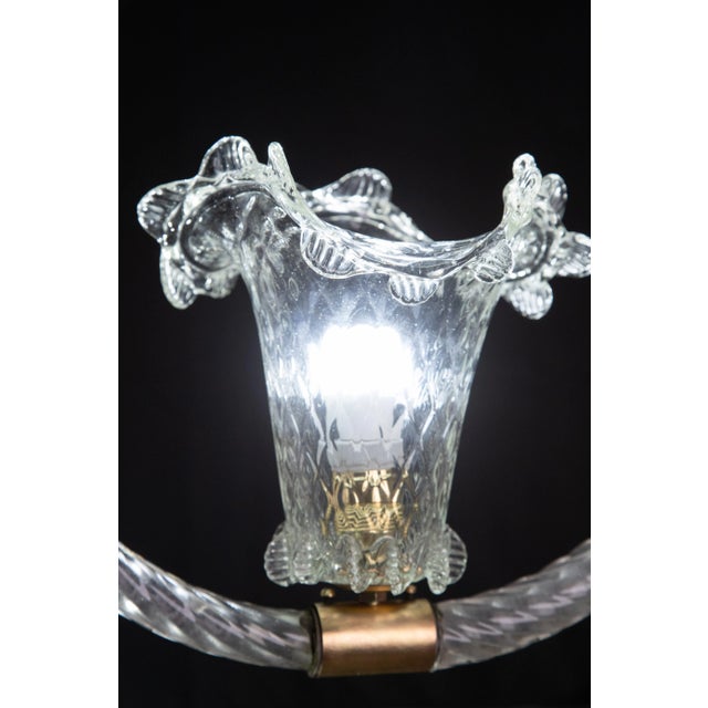 Art Deco Barovier & Toso Pendant Light Murano Glass, 1940 For Sale - Image 9 of 11
