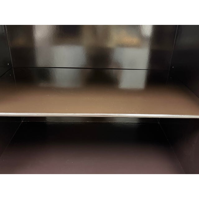 Worlds Away Ava Black Lacquer Mirror Buffet, Set of Three For Sale - Image 11 of 12