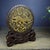 Sandalwood Gilt Carved Qilin Screen on Stand | Chinese Chinoiserie Table Sculpture For Sale In Los Angeles - Image 6 of 9