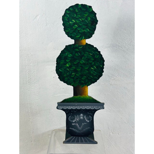 Folk Art Vintage Topiary Umbrella Stand For Sale - Image 3 of 9