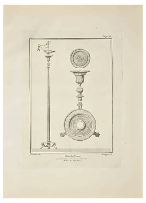 Francesco Giomignani, Ancient Roman Artifacts, Etching, 18th Century