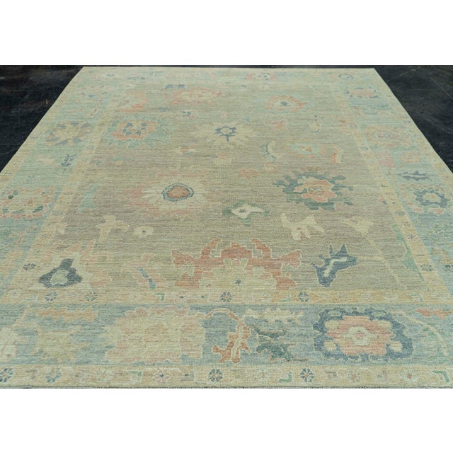 Early 21st Century Turkish Oushak Rug 8'3" x 10'5" #19342 For Sale - Image 5 of 8