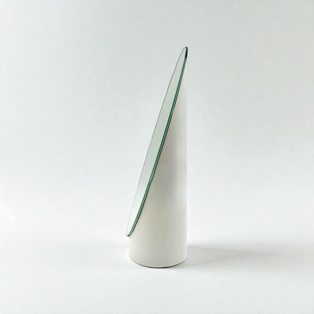 Contemporary White Lipstick Tabletop Mirror, 1970s For Sale - Image 3 of 11