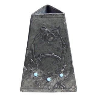 Art Nouveau Pewter Vase from G. Penot, France, 1930s For Sale