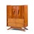 Mid-Century Modern Vladimir Kagan Style Mid Century Walnut Gentlemans Chest Highboy Dresser For Sale - Image 3 of 9