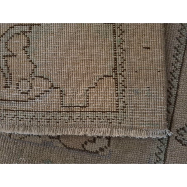 1970s Vintage Persian Handmade Wool Cotton Orange Area Rug For Sale - Image 12 of 15
