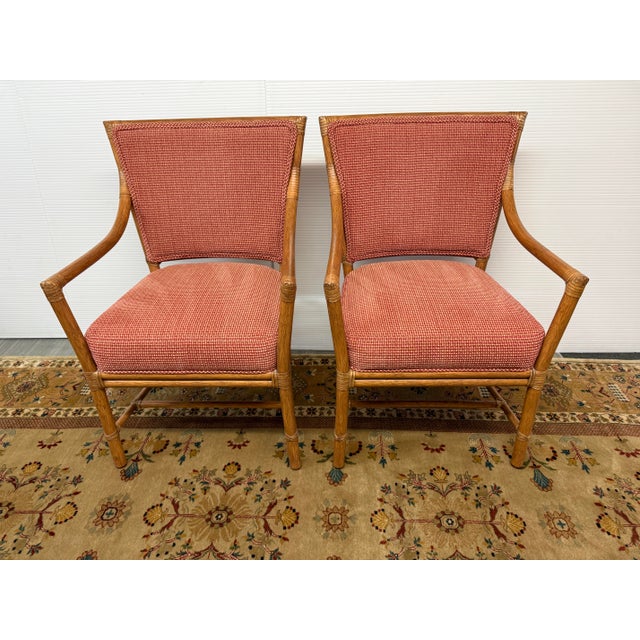 2000 - 2009 Orlando Diaz-Azcuy for McGuire Furniture Prescott Dining Chairs, Set of Four For Sale - Image 5 of 12