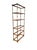 Vintage Faux Bamboo Étagère Bookcase – Hollywood Regency Chinoiserie Glass & Wood Display Shelving For Sale - Image 6 of 10