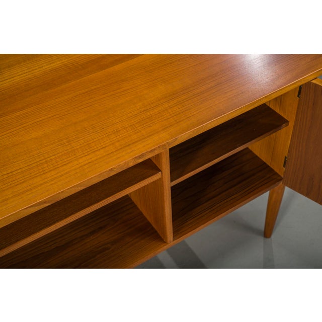 Mid-Century Danish Teak Executive Desk by Arne Vodder for H.P. Hansen, 1960s For Sale - Image 17 of 18