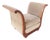 Monumental Vintage Hollywood Regency Neoclassical Curule Style Oversized Velvet Accent Chair / Bench Chair For Sale